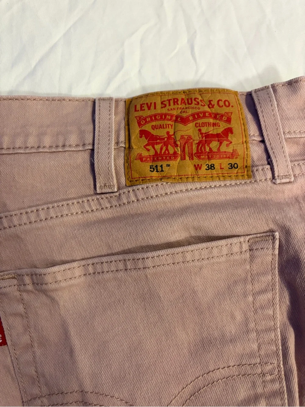 Levi's 511 Straight Jeans in Dusty Mauve